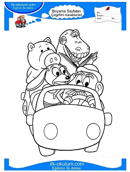 Çocuklar İçin Oyuncak Hikayesi Boyama Sayfaları 